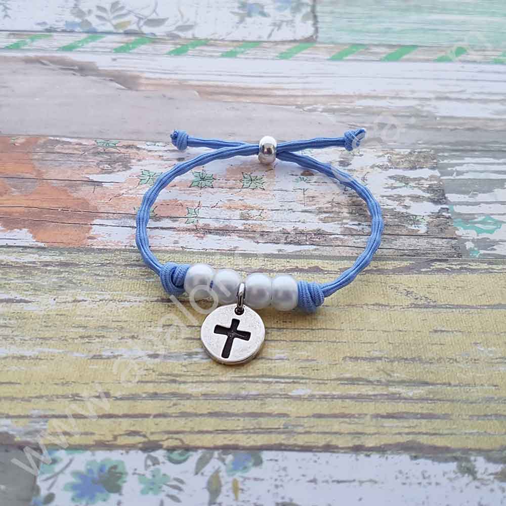 Pulsera Comunión. Elástico ondulado - Imagen 3