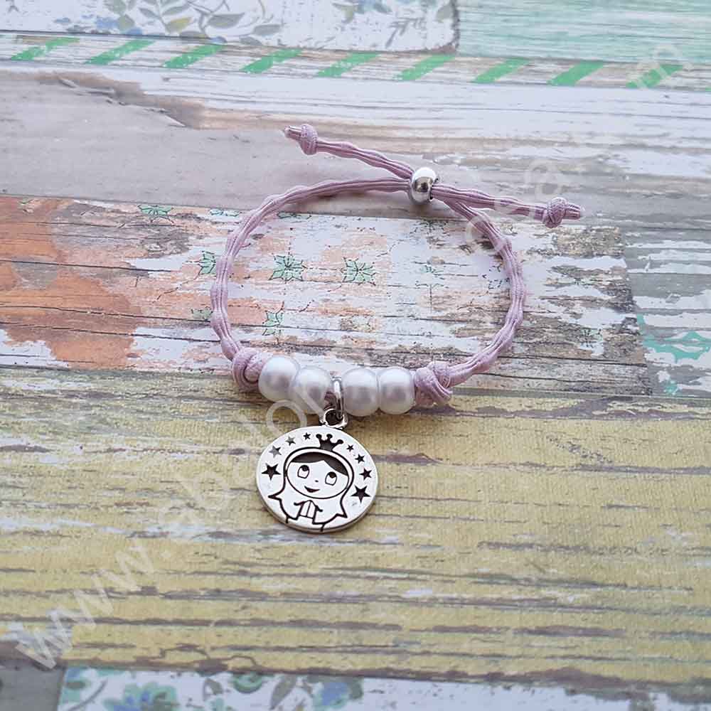 Pulsera Comunión. Elástico ondulado - Imagen 2